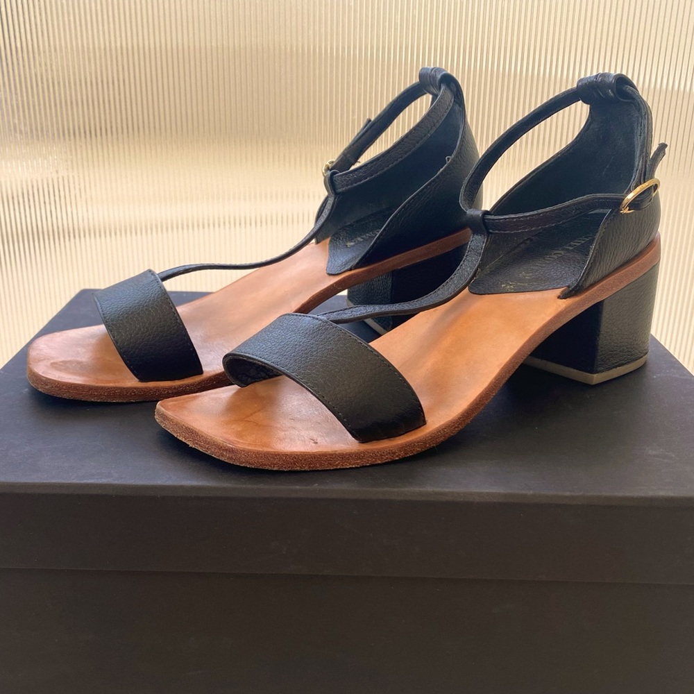 Rachel Comey Black Leather Cleo Sandal